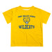 Fort Valley State Wildcats FVSU Vive La Fete Boys Game Day V3 Gold Short Sleeve Tee Shirt
