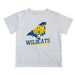 Fort Valley State Wildcats FVSU Vive La Fete State Map White Short Sleeve Tee Shirt