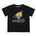 Fort Valley State Wildcats FVSU Vive La Fete State Map Black Short Sleeve Tee Shirt