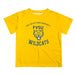 Fort Valley State Wildcats FVSU Vive La Fete Boys Game Day V1 Gold Short Sleeve Tee Shirt