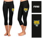 Fort Valley State Wildcats FVSU Vive La Fete Collegiate Large Logo on Thigh and Waist Women Black Capri Leggings - Vive La Fête - Online Apparel Store