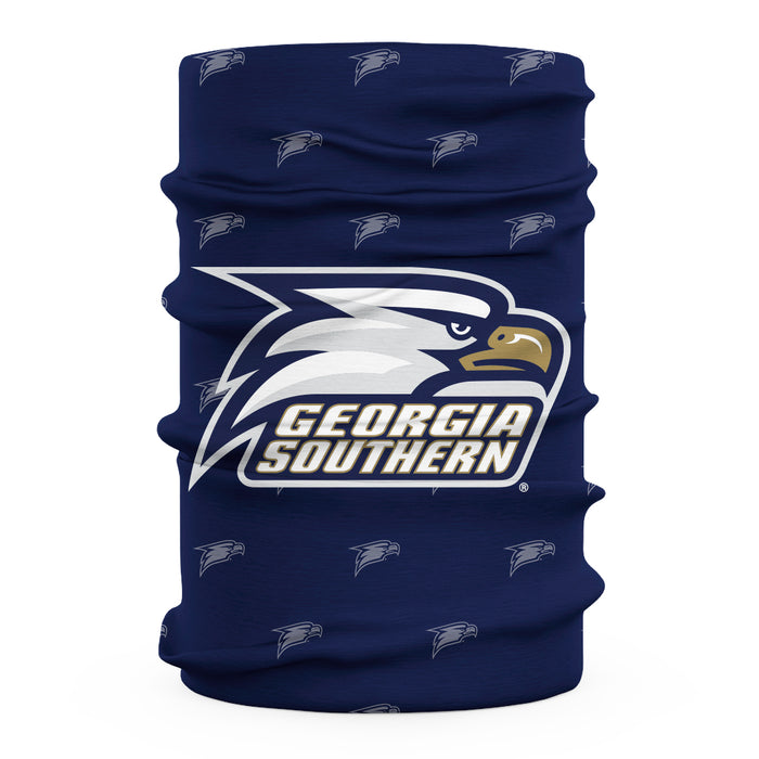 Georgia Southern Eagles Neck Gaiter Blue All Over Logo - Vive La Fête - Online Apparel Store