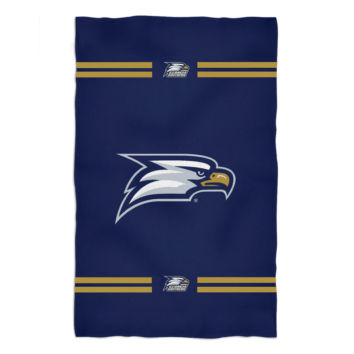 Georgia Southern Eagles Vive La Fete Game Day Absorvent Premium Navy Beach Bath Towel 51 x 32" Logo and Stripes" - Vive La Fête - Online Apparel Store