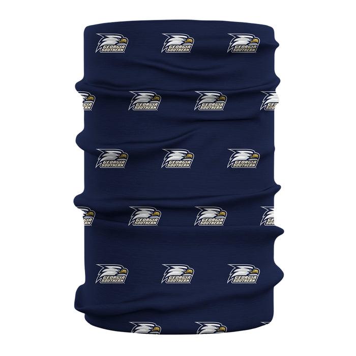 Georgia Southern Eagles Vive La Fete All Over Logo Game Day Collegiate Face Cover Soft 4-Way Stretch Two Ply Neck Gaiter - Vive La Fête - Online Apparel Store