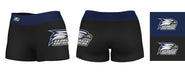 Georgia Southern Eagles Vive La Fete Logo on Thigh & Waistband Black & Navy Women Booty Workout Shorts 3.75 Inseam" - Vive La Fête - Online Apparel Store