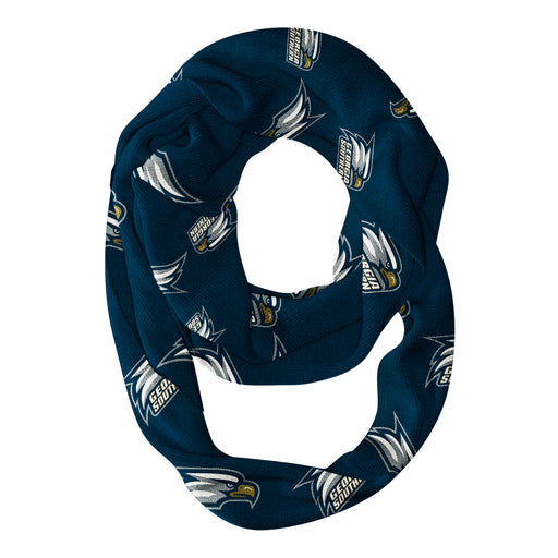 Georgia Southern Eagles Vive La Fete Repeat Logo Game Day Collegiate Women Light Weight Ultra Soft Infinity Scarf
