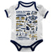 Georgia Southern Eagles Hand Sketched Vive La Fete Impressions Artwork Infant White Short Sleeve Onesie Bodysuit