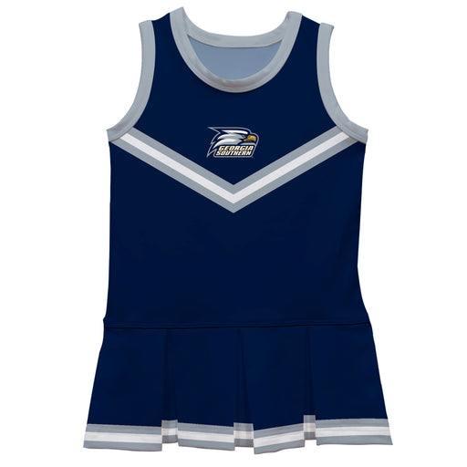 Georgia Southern Eagles Vive La Fete Game Day Navy Sleeveless Cheerleader Dress