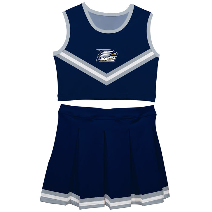 Georgia Southern Eagles Vive La Fete Game Day Navy Sleeveless Cheerleader Set
