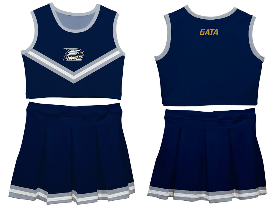 Georgia Southern Eagles Vive La Fete Game Day Navy Sleeveless Cheerleader Set - Vive La Fête - Online Apparel Store