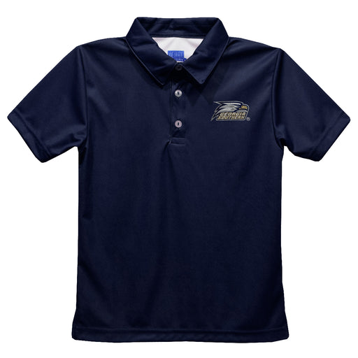 Georgia Southern Eagles Embroidered Navy Short Sleeve Polo Box Shirt