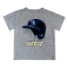 Georgia Southern Eagles Original Dripping Baseball Helmet Heather Gray T-Shirt by Vive La Fete