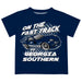 Georgia Southern Eagles Vive La Fete Fast Track Boys Game Day Navy Short Sleeve Tee