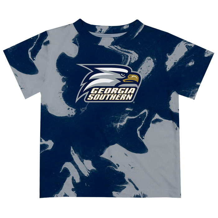 Georgia Southern Eagles Vive La Fete Marble Boys Game Day Navy Short Sleeve Tee