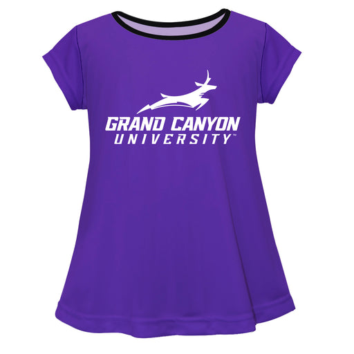 Grand Canyon University GCU Lopes Vive La Fete Girls Game Day Short Sleeve Purple Top with School Logo and Name