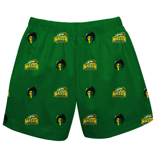George Mason Patriots Short Green All Over Logo - Vive La Fête - Online Apparel Store