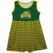 George Mason University Patriots Vive La Fete Girls Game Sleeveless Tank Dress Solid Green Logo Stripes on Skirt - Vive La Fête - Online Apparel Store