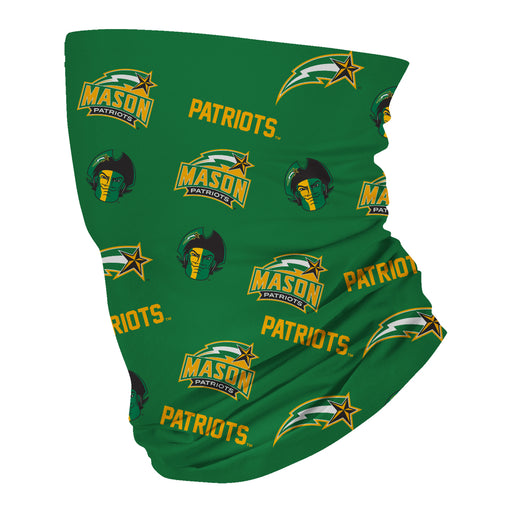 George Mason Patriots Neck Gaiter Green All Over Logo - Vive La Fête - Online Apparel Store