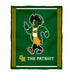 George Mason Patriots Vive La Fete Kids Game Day Green Plush Soft Minky Blanket 36 x 48 Mascot