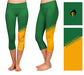 George Mason Patriots Vive La Fete Game Day Collegiate Leg Color Block Girls Green Gold Capri Leggings - Vive La Fête - Online Apparel Store
