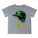 George Mason Patriots Original Dripping Baseball Hat Gray T-Shirt by Vive La Fete