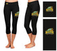 George Mason Patriots Vive La Fete Game Day Collegiate Large Logo on Thigh and Waist Women Black Capri Leggings - Vive La Fête - Online Apparel Store