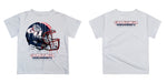 Gonzaga Bulldogs Zags GU Original Dripping Football White T-Shirt by Vive La Fete - Vive La Fête - Online Apparel Store