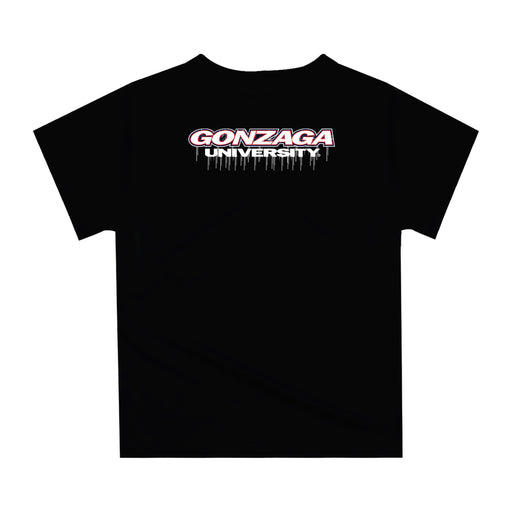 Gonzaga Bulldogs Zags GU Original Dripping Football Black T-Shirt by Vive La Fete - Vive La Fête - Online Apparel Store