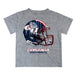 Gonzaga Bulldogs Zags GU Original Dripping Football Heather Gray T-Shirt by Vive La Fete