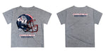 Gonzaga Bulldogs Zags GU Original Dripping Football Heather Gray T-Shirt by Vive La Fete - Vive La Fête - Online Apparel Store