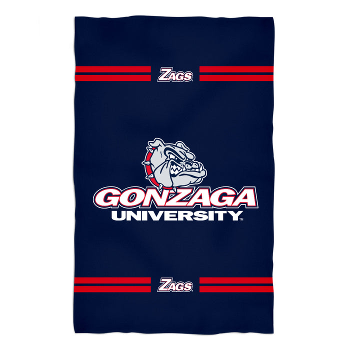 Gonzaga Bulldogs Zags GU Vive La Fete Game Day Absorvent Premium Navy Beach Bath Towel 51 x 32" Logo and Stripes" - Vive La Fête - Online Apparel Store