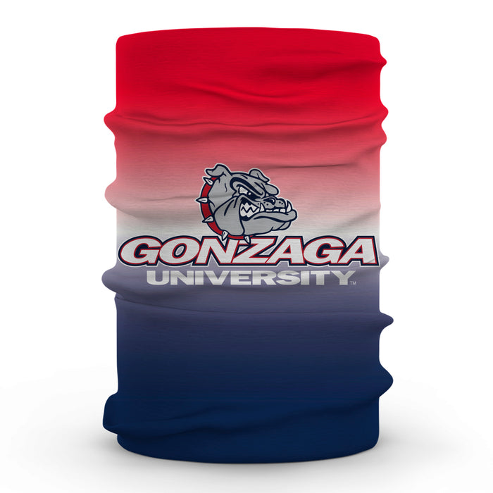 Gonzaga Bulldog Vive La Fete Degrade Logo Game Day Collegiate Face Cover Soft 4-Way Stretch Neck Gaiter - Vive La Fête - Online Apparel Store