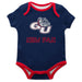 Gonzaga Bulldogs Zags GU Vive La Fete Infant Game Day Navy Short Sleeve Onesie New Fan Logo and Mascot Bodysuit - Vive La Fête - Online Apparel Store