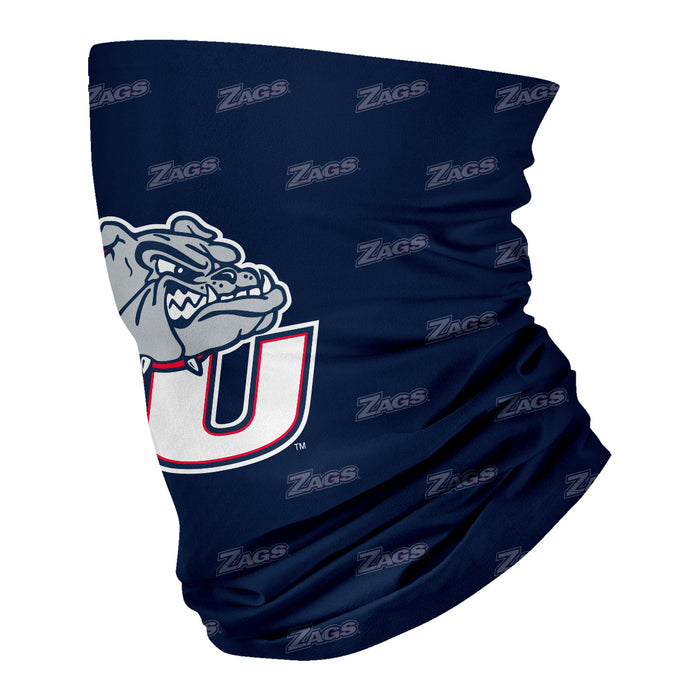 Gonzaga Bulldog Vive La Fete All Over Logo Game Day Collegiate Face Cover Soft 4 Way Stretch Neck Gaiter - Vive La Fête - Online Apparel Store