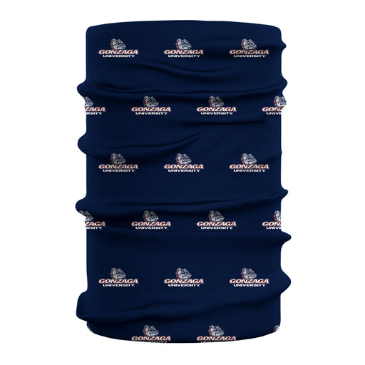 Gonzaga Bulldogs Zags GU All Over Logo Game Day Collegiate Face Cover Soft 4-Way Stretch Two Ply Neck Gaiter - Vive La Fête - Online Apparel Store