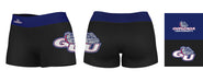 Gonzaga Bulldogs Zags GU Vive La Fete Logo on Thigh & Waistband Black & Blue Women Booty Workout Shorts 3.75 Inseam" - Vive La Fête - Online Apparel Store