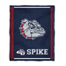 Gonzaga Bulldogs Zags GU Vive La Fete Kids Game Day Blue Plush Soft Minky Blanket 36 x 48 Mascot