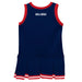 Gonzaga University Bulldogs Zags GU Vive La Fete Game Day Blue Sleeveless Cheerleader Dress - Vive La Fête - Online Apparel Store