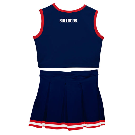 Gonzaga University Bulldogs Zags GU Vive La Fete Game Day Blue Sleeveless Cheerleader Set - Vive La Fête - Online Apparel Store
