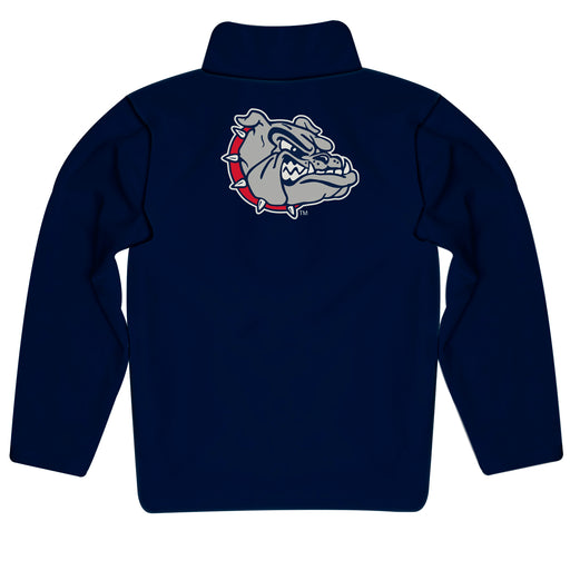 Gonzaga Bulldogs Zags GU Vive La Fete Game Day Solid Blue Quarter Zip Pullover Sleeves - Vive La Fête - Online Apparel Store