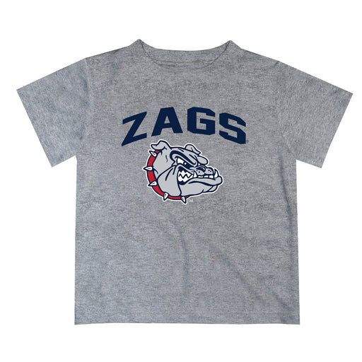 Gonzaga Bulldogs Zags GU Vive La Fete Boys Game Day V2 Heather Gray Short Sleeve Tee Shirt