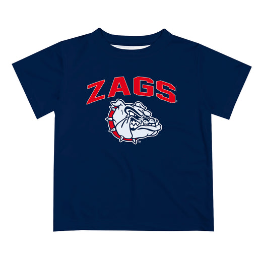 Gonzaga University Bulldogs Zags GU Vive La Fete Boys Game Day V2 Blue Short Sleeve Tee Shirt