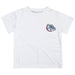 Gonzaga University Bulldogs Zags GU Hand Sketched Vive La Fete Impressions Artwork Boys White Short Sleeve Tee Shirt