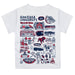 Gonzaga University Bulldogs Zags GU Hand Sketched Vive La Fete Impressions Artwork Boys Red Short Sleeve Tee Shirt - Vive La Fête - Online Apparel Store