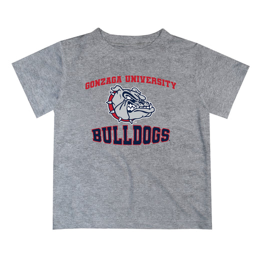 Gonzaga Bulldogs Zags GU Vive La Fete Boys Game Day V3 Heather Gray Short Sleeve Tee Shirt