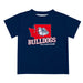 Gonzaga University Bulldogs Zags GU Vive La Fete State Map Blue Short Sleeve Tee Shirt