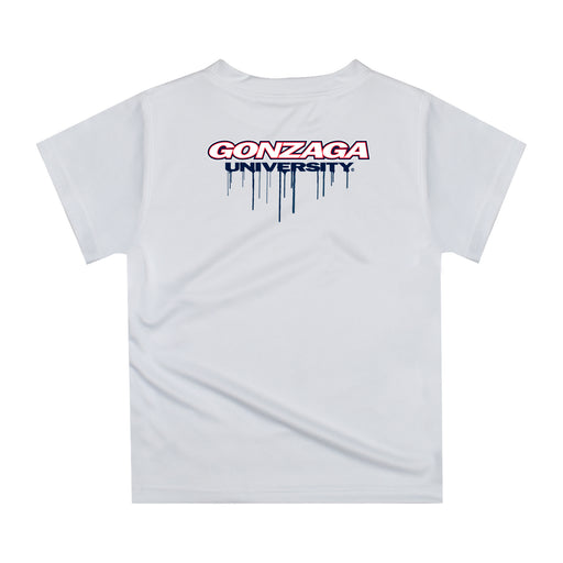 Gonzaga Bulldogs Zags GU Original Dripping Basketball Blue T-Shirt by Vive La Fete - Vive La Fête - Online Apparel Store