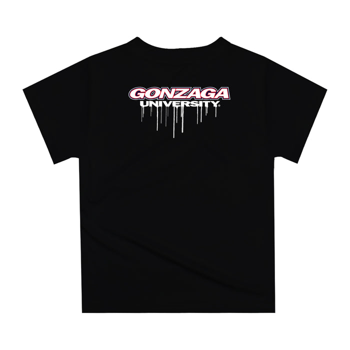 Gonzaga Bulldogs Zags GU Original Dripping Basketball Blue T-Shirt by Vive La Fete - Vive La Fête - Online Apparel Store