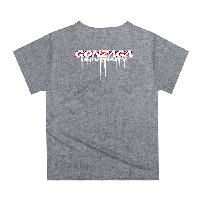 Gonzaga Bulldogs Zags GU Original Dripping Basketball Blue T-Shirt by Vive La Fete - Vive La Fête - Online Apparel Store