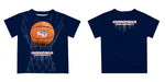 Gonzaga Bulldogs Zags GU Original Dripping Basketball Blue T-Shirt by Vive La Fete - Vive La Fête - Online Apparel Store